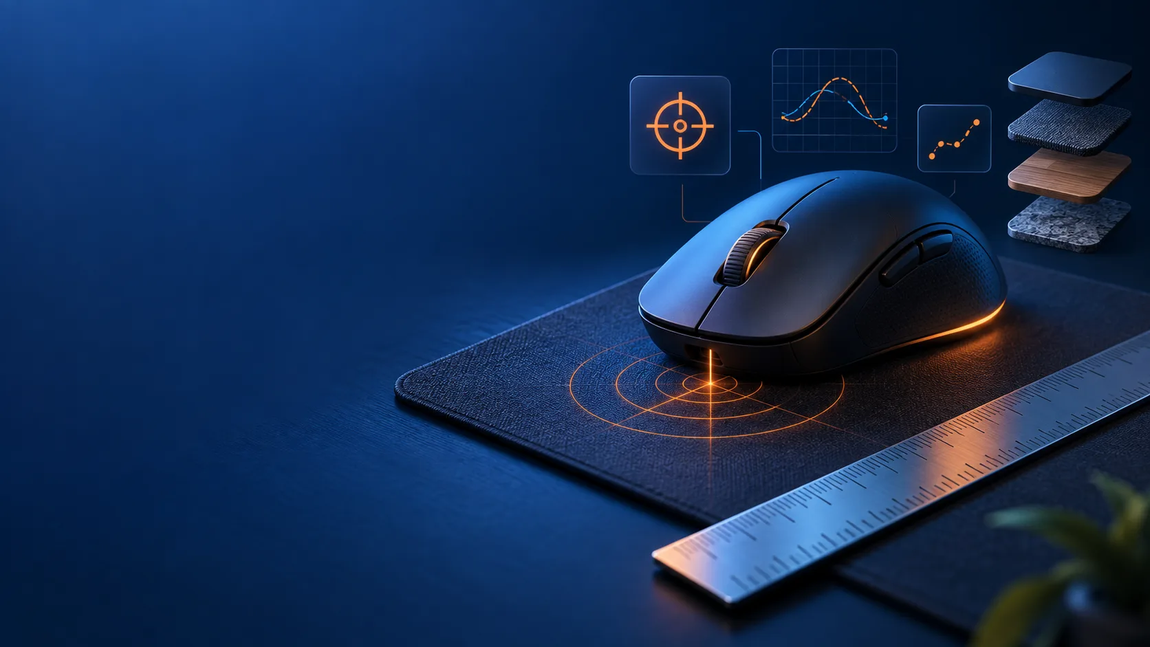 Troubleshooting flow for mouse DPI profiles, settings, surface, and connection