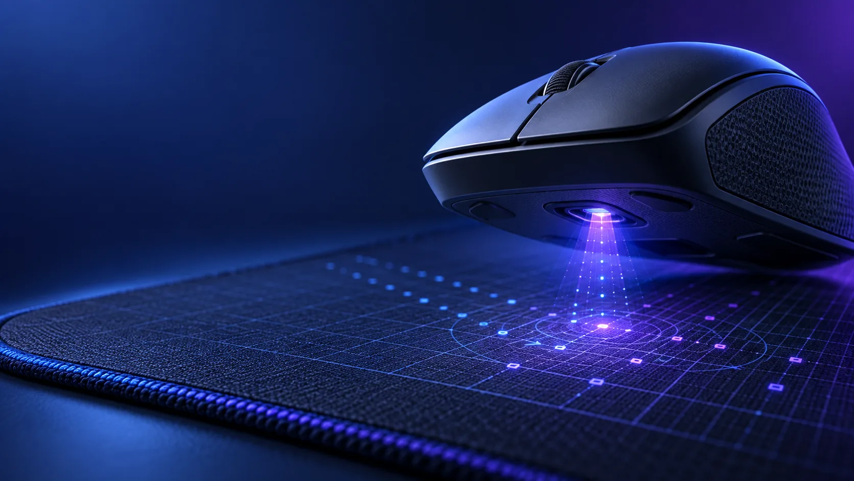 Mouse sensor accuracy test with straight paths and measured distances